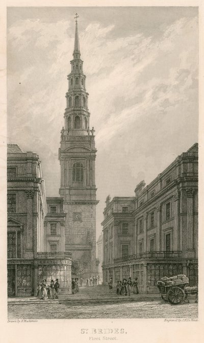 Église Saint-Bride, Fleet Street, Londres - Frederick Mackenzie